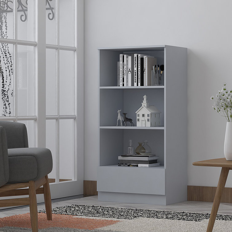 Wayfair store grey bookcase